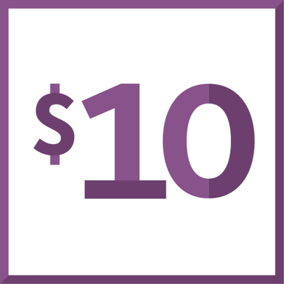 Faites un don de 10 $ - $10